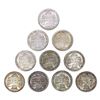 Image 2 : 1946-1951 Booker T Washington Halves [10 Coins]
