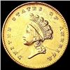 Image 1 : 1854 Rare Gold Dollar HIGH GRADE