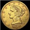 Image 1 : 1880-S $5 Gold Half Eagle CLOSELY UNCIRCULATED