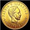 Image 1 : 1916 Mexico .1206oz Gold 5 Pesos CLOSELY UNCIRCULA