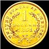 Image 2 : 1851 Rare Gold Dollar CLOSELY UNCIRCULATED