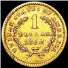 Image 2 : 1852 Rare Gold Dollar CLOSELY UNCIRCULATED
