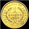 Image 2 : 1852 Rare Gold Dollar UNCIRCULATED