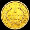 Image 2 : 1851 Rare Gold Dollar CLOSELY UNCIRCULATED