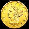 Image 1 : 1879 $2.50 Gold Quarter Eagle UNCIRCULATED