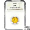 Image 1 : 1913 $2.50 Gold Quarter Eagle NGC MS62