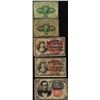 Image 1 : Lot of (5) Assorted Series 10 Cents Fractional Currency Notes