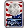 Image 2 : 2021 Type 2 $1 American Silver Eagle Coin NGC MS70 Early Releases Flag Core