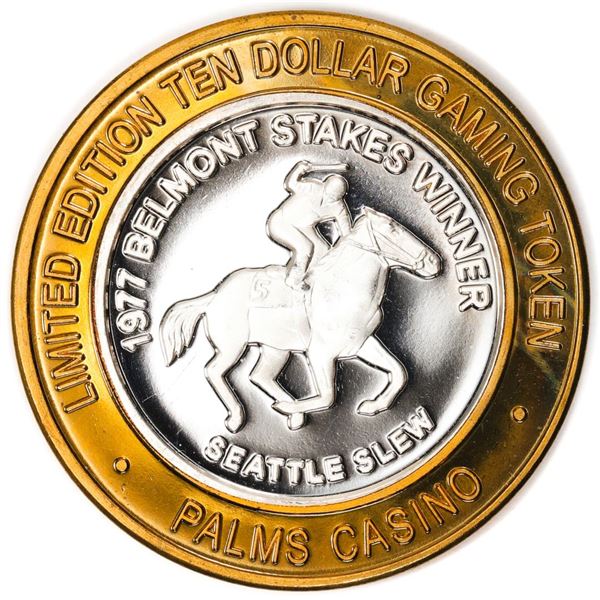 .999 Silver Palms Casino Las Vegas, NV $10 Casino Limited Edition Gaming Token
