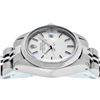 Image 7 : Rolex Ladies Stainless Steel Silver Index Date Wristwatch