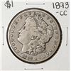 Image 1 : 1893-CC $1 Morgan Silver Dollar Coin