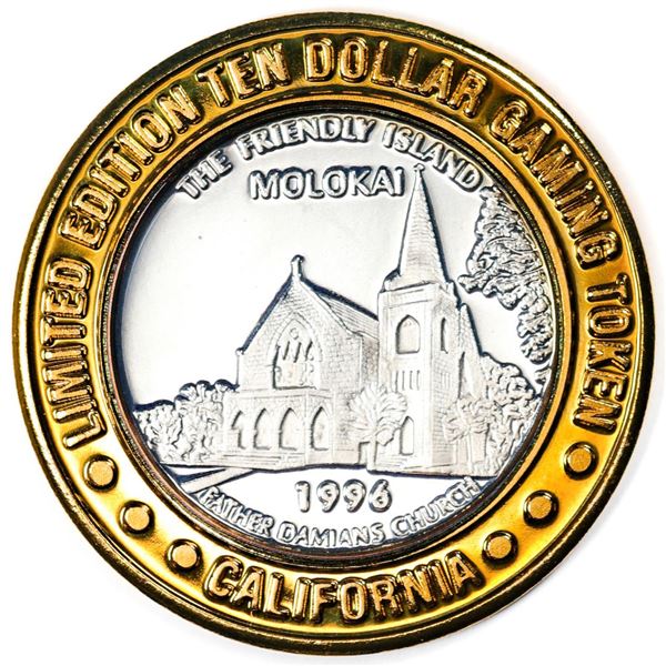 .999 Silver Sam Boyd's California Hotel $10 Casino Limited Edition Gaming Token