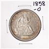 Image 1 : 1858-O Seated Liberty Half Dollar Coin