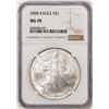 Image 1 : 2006 $1 American Silver Eagle Coin NGC MS70