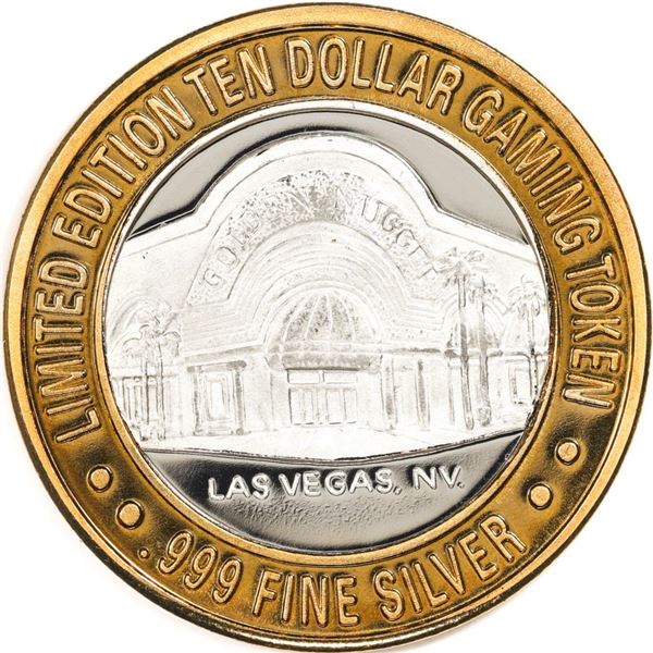.999 Silver Golden Nugget Las Vegas, Nevada $10 Casino Limited Edition Gaming Token