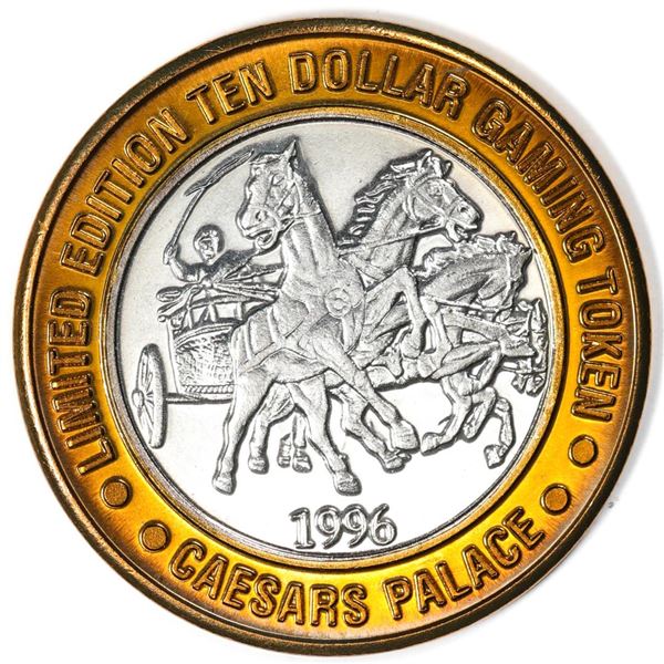 .999 Silver Caesars Palace Las Vegas, Nevada $10 Casino Limited Edition Gaming Token