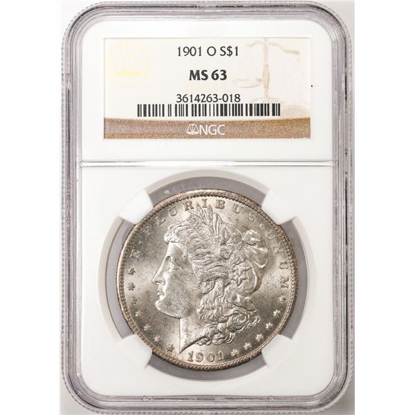 1901-O $1 Morgan Silver Dollar Coin NGC MS63