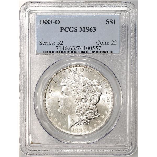 1883-O $1 Morgan Silver Dollar Coin PCGS MS63