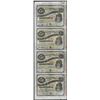 Image 1 : Uncut Sheet of (4) State of Louisiana Baby Bond Obsolete Notes