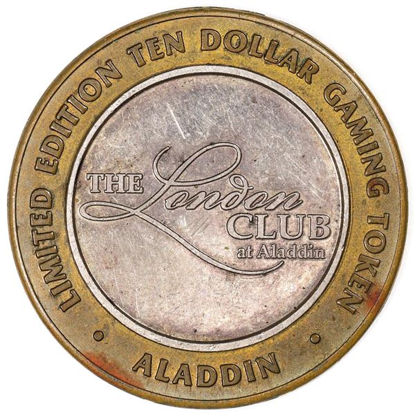 .999 Silver Aladdin Resort Casino $10 Limited Edition Casino Gaming Token