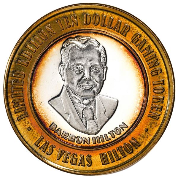 .999 Silver Las Vegas Hilton Nevada $10 Casino Limited Edition Gaming Token