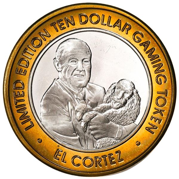 .999 Fine Silver El Cortez Hotel & Casino Las Vegas $10 Limited Edition Gaming Token