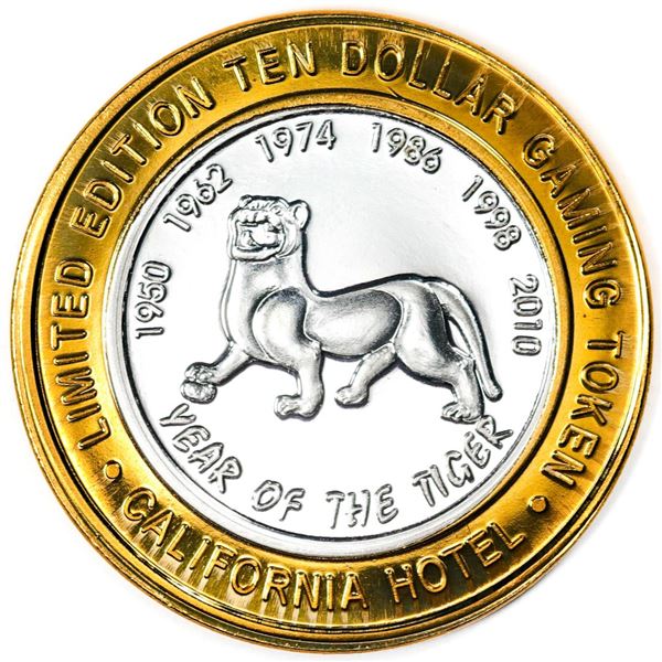 .999 Silver Sam Boyd's California Hotel $10 Casino Limited Edition Gaming Token