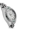 Image 3 : Rolex Ladies Stainless Steel Silver Dial Emerald and Diamond Datejust Wristwatch