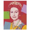 Image 1 : Andy Warhol "Queen Elizabeth II" Limited Edition Serigraph On Board