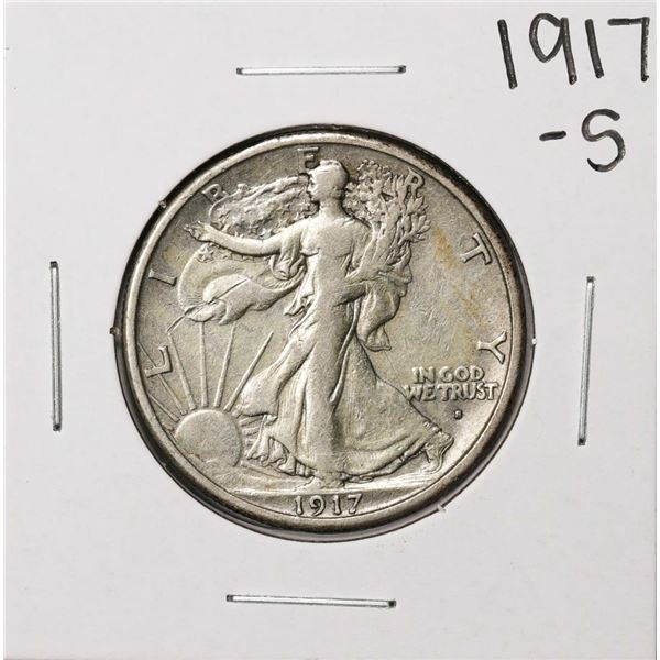 1917-S Obverse Walking Liberty Half Dollar Coin