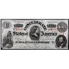 Image 1 : 1863 $100 Confederate States of America Note Missing Corner