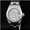 Image 1 : Rolex Ladies Stainless Steel Slate Grey Datejust Wristwatch
