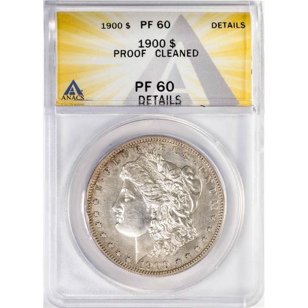 1900 $1 Proof Morgan Silver Dollar Coin ANACS PF60 Details
