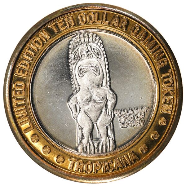 .999 Fine Silver Tropicana Las Vegas, Nevada $10 Limited Edition Gaming Token
