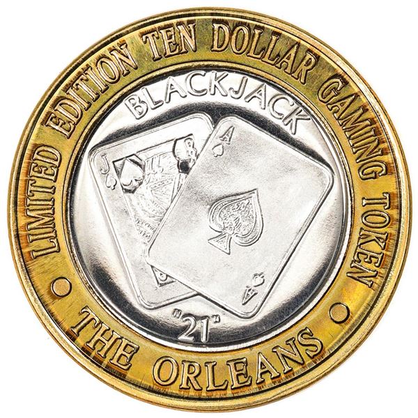 .999 Silver The Orleans Hotel & Casino Las Vegas, NV $10 Casino Token Limited Edition