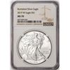 Image 1 : 2019-W $1 Burnished American Silver Eagle Coin NGC MS70