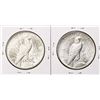Image 2 : Lot of (2) 1934-D $1 Peace Silver Dollar Coins