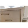 Image 2 : 75"X22"X40"H 12 DRAWER SHOWROOM CABINET. INC CORIAN TOP WITH WATERFALL EDGE.