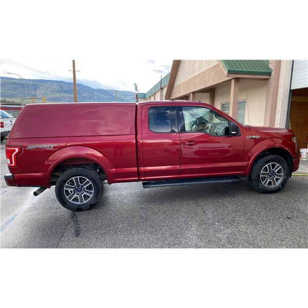 *R* 2017 FORD F150 XLT 4X4, 4DR CREW CAB PU, RED, VIN 1FTFX1EFXHKD78769