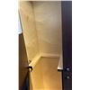Image 2 : DARK BROWN 6'6" STORAGE CABINET WITH BUILT IN BROOM HOLDER