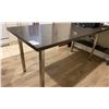 Image 2 : 30 X 60" LAMINATE TABLE WITH METAL LEGS