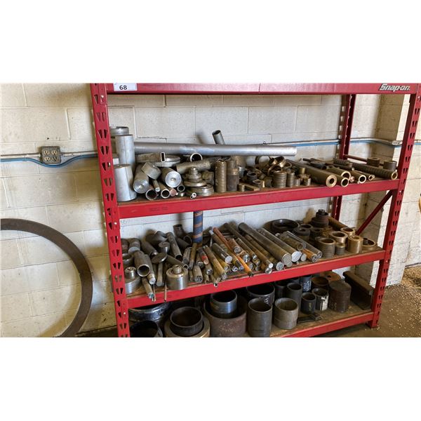 2 X 6' SNAP-ON RACK WITH CONTENTS. BRONZE, BRASS, ALUMINUM, STAINLESS ...