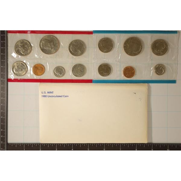 1980 US MINT SET (UNC) P/D/S (WITH ENVELOPE)
