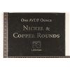 Image 3 : 1 ADVP OUNCE COPPER AND NICKEL ROUND SET