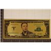 Image 1 : GOLD FOIL US $1 BILLION DOLLAR " ELON MUSK" CU