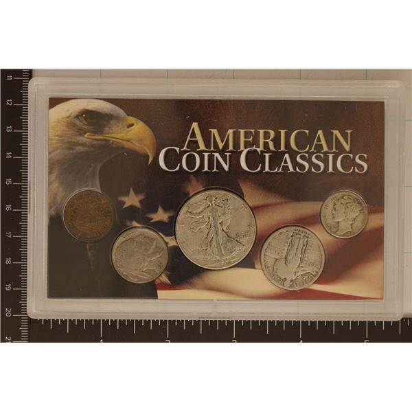 AMERICAN COIN CLASSIC FEATURING 5 US COINS: 1899