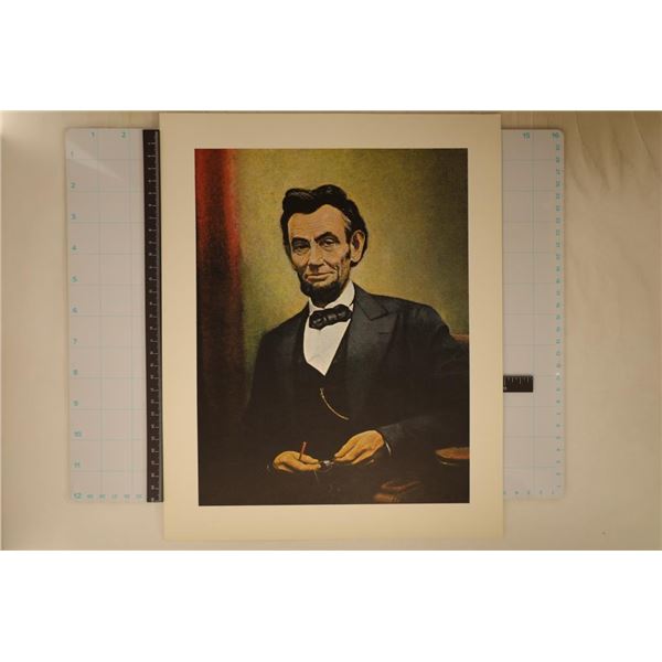 ABRAHAM LINCOLN 11" X 14" COLOR PORTRAIT