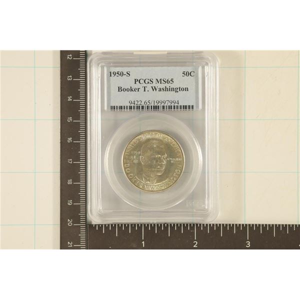 1950-S BOOKER T. WASHINGTON HALF DOLLAR PCGS MS65