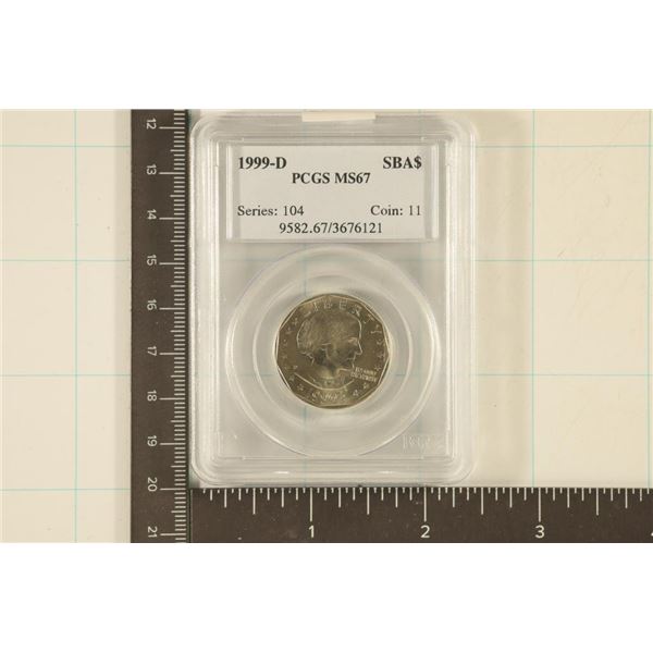 1999-D SBA DOLLAR PCGS MS67