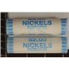 Image 1 : 2 SOLID DATE ROLLS OF 2003-P BU JEFFERSON NICKELS